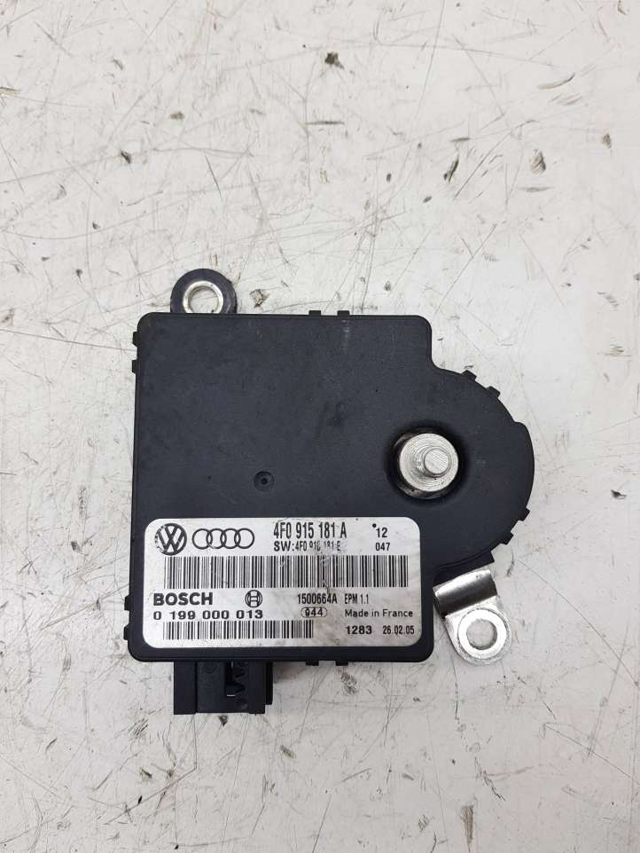 4F0915181A Audi A6 S6 C6 4F Maitinimo valdymo blokas