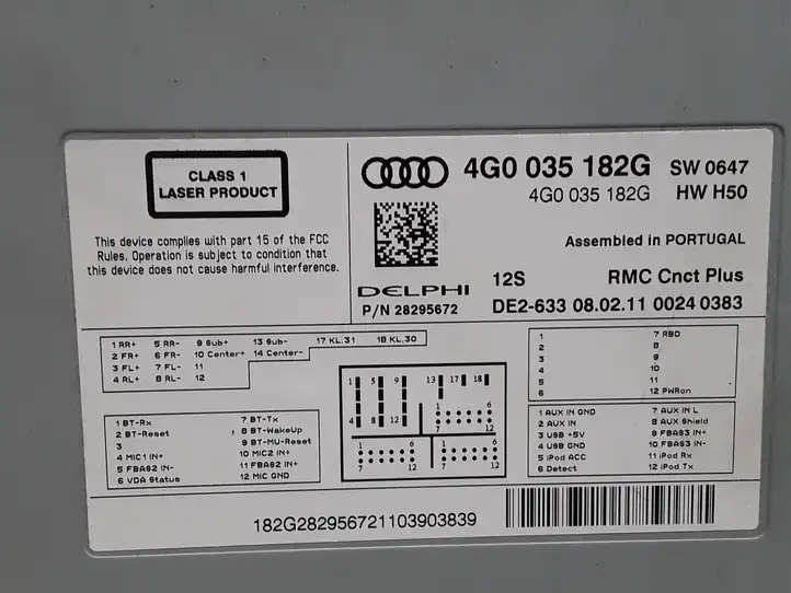 Audi A7 S7 4G (2010 - 2014) 4G0035182G Магнитола / мультимедийная система — фото 4