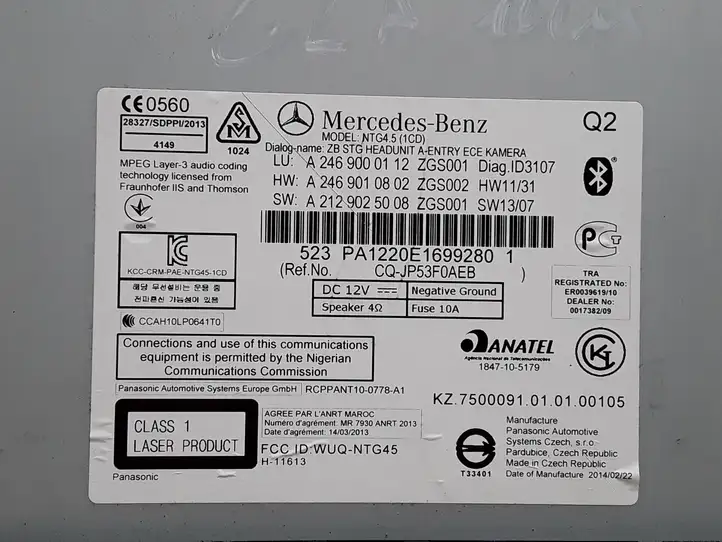 Mercedes-Benz CLA C117,X117,W117 (2013 - 2019) A2469000112 Магнитола / мультимедийная система — фото 3