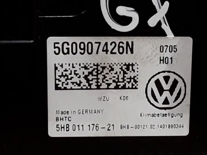 Volkswagen Golf VII (2013 - 2019) 5G0907426N Блок управления климат-контролем — фото 4