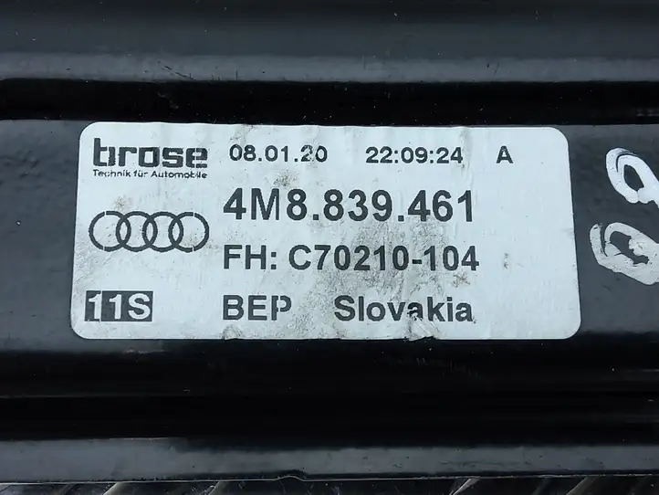 Audi Q8 (2018 - ) 4M8839461 Стеклоподъемник задней двери без мотора — фото 3