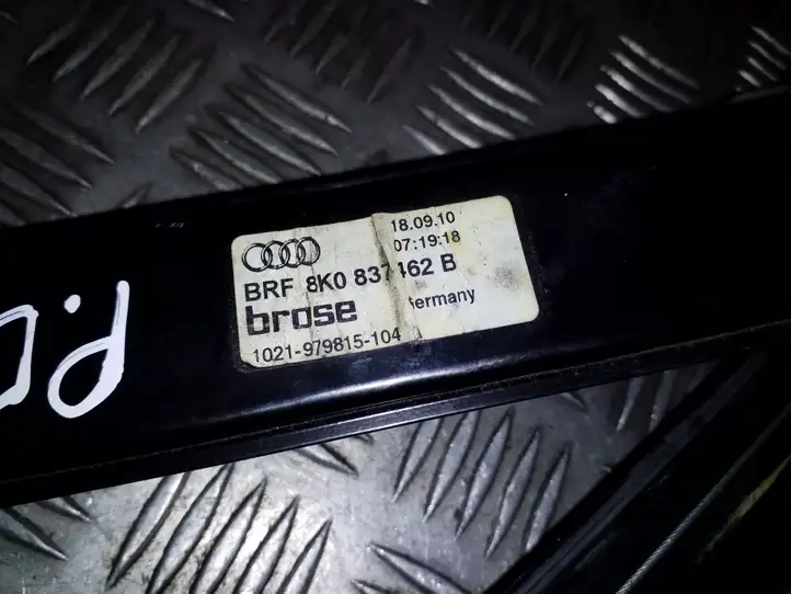 Audi A4 S4 B8 8K (2007 - 2011) 8K0837462B Стеклоподъемник передней двери (без мотора) — фото 2