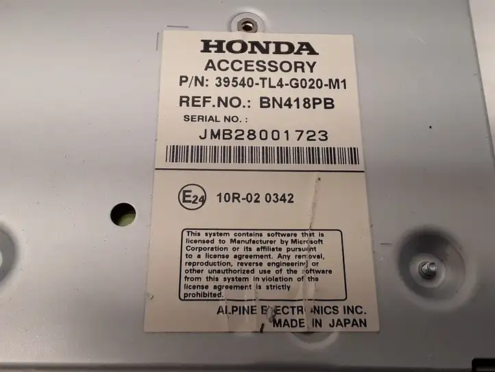 Honda Accord (2008 - 2016) 39540TL4G020M1 CD/DVD чейнджер — фото 7