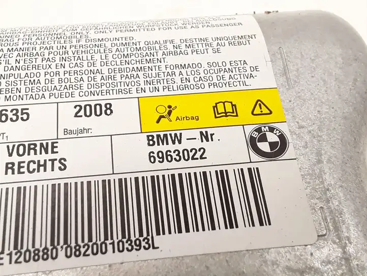 BMW 5 E60 E61 (2004 - 2010) 6963022 Подушка безопасности двери — фото 2