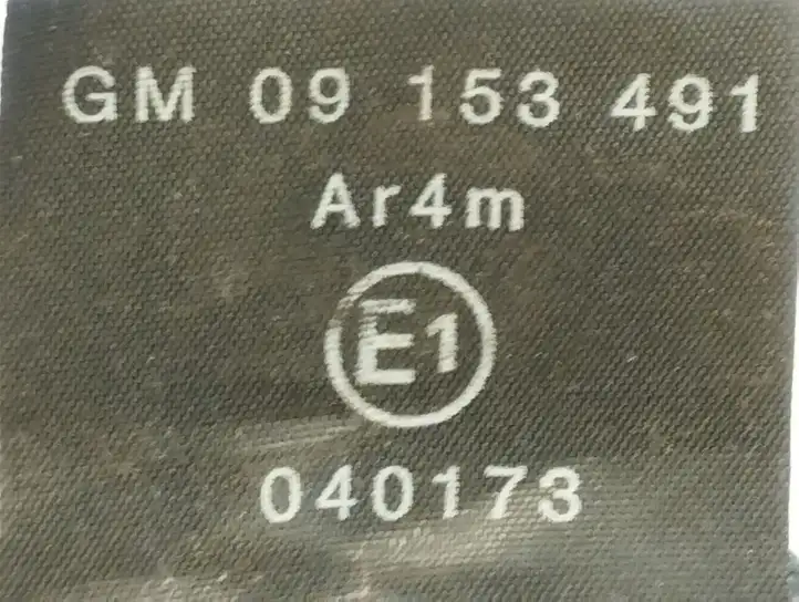 Opel Astra G (1998 - 2004) 09153491 Задний ремень безопасности — фото 5