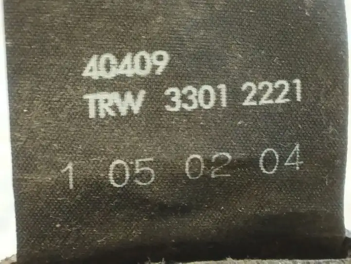 Opel Astra G (1998 - 2004) 09153491 Задний ремень безопасности — фото 6