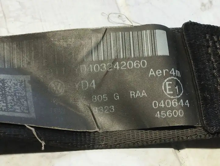 Volkswagen PASSAT B6 (2005 - 2010) 33058993C Задний ремень безопасности — фото 2