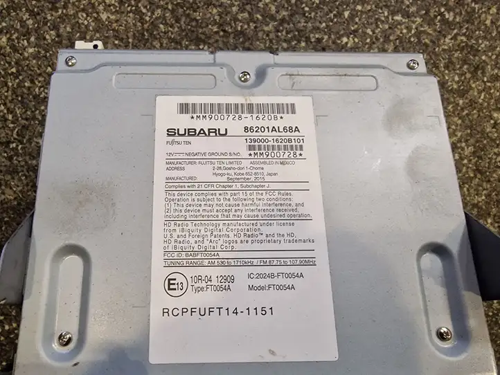 Subaru Legacy (2015 - 2017) 86201AL68A Магнитола / мультимедийная система — фото 2