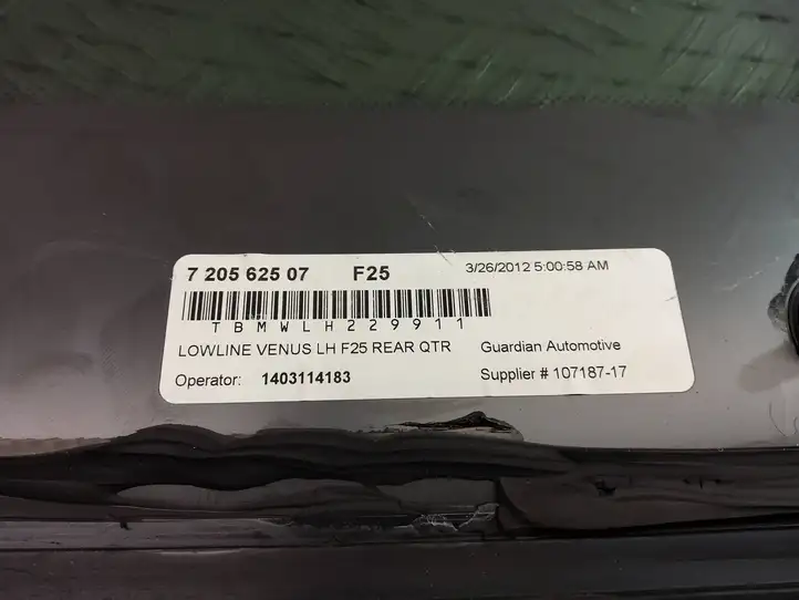 BMW X3 F25 (2010 - 2017) 7205625 Заднее боковое стекло — фото 6