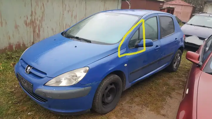 Peugeot 307 CC (2001 - 2005) Треугольное стекло кузова — фото 1