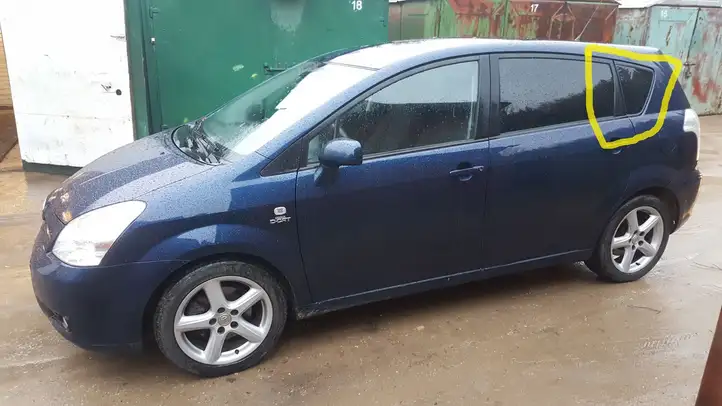 Toyota Corolla Verso AR10 (2004 - 2009) AS3 Заднее боковое стекло — фото 2