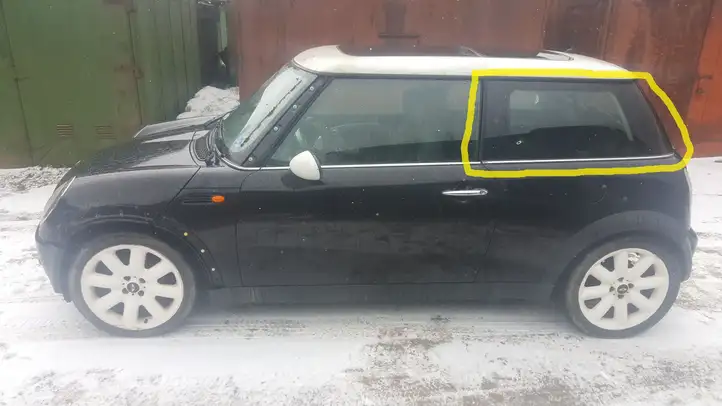 Mini One Cooper R50-53 (2000 - 2012) Заднее боковое стекло — фото 2