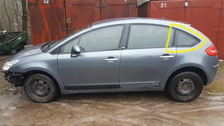 Citroen C4 (2004 - 2008) Заднее боковое стекло — фото 2