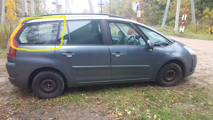 Citroen C4 I Picasso (2006 - 2013) Заднее боковое стекло — фото 2