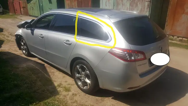 Peugeot 508 (2014 - 2018) AS3 Заднее боковое стекло — фото 1