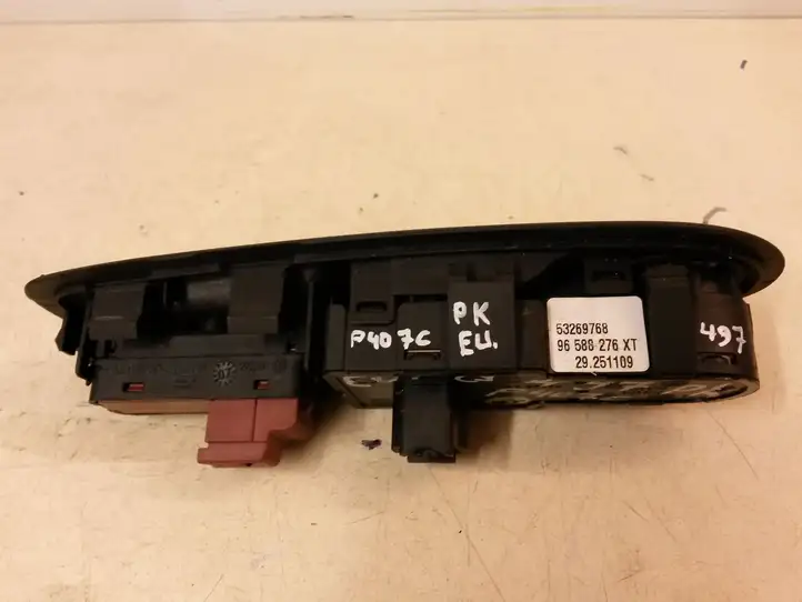 Peugeot 407 (2004 - 2011) 96588276XT Кнопка стеклоподъемников — фото 3