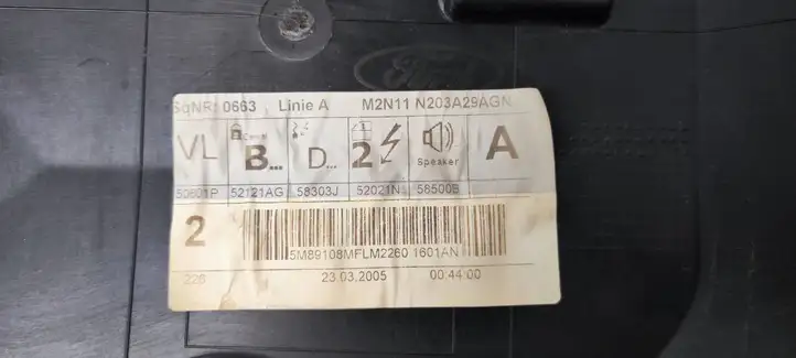 Ford Fusion (2002 - 2005)  M2N11 Передний комплект электрического механизма для подъема окна