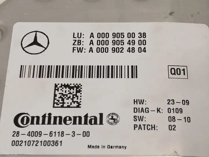 Mercedes-Benz E W212 (2009 - 2016)  A0009050038 Камера лобового стекла