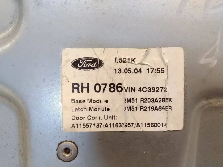 Ford Focus C-MAX (2003 - 2010) 3M51R045H16A Электростеклоподъемник передний (комплект) — фото 3