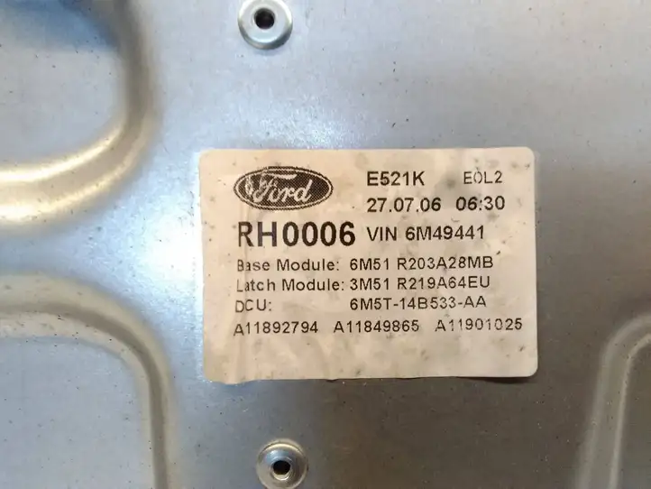 Ford Focus C-MAX (2003 - 2010) 3M51R045H16A Электростеклоподъемник передний (комплект) — фото 3