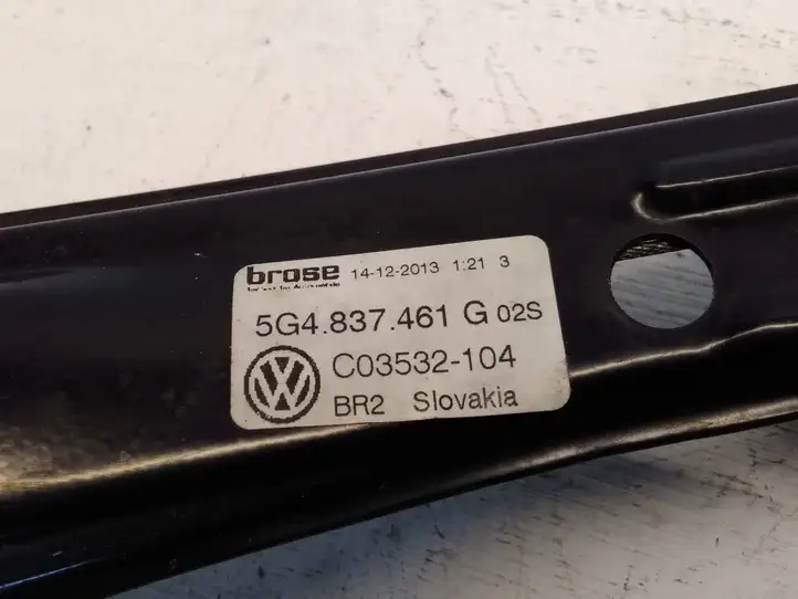 Volkswagen Golf VII (2013 - 2019) 5G4837461G Электростеклоподъемник передний (комплект) — фото 3