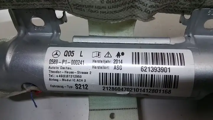 Mercedes-Benz E W212 (2009 - 2016) 2128604702 Боковая подушка безопасности шторка — фото 4