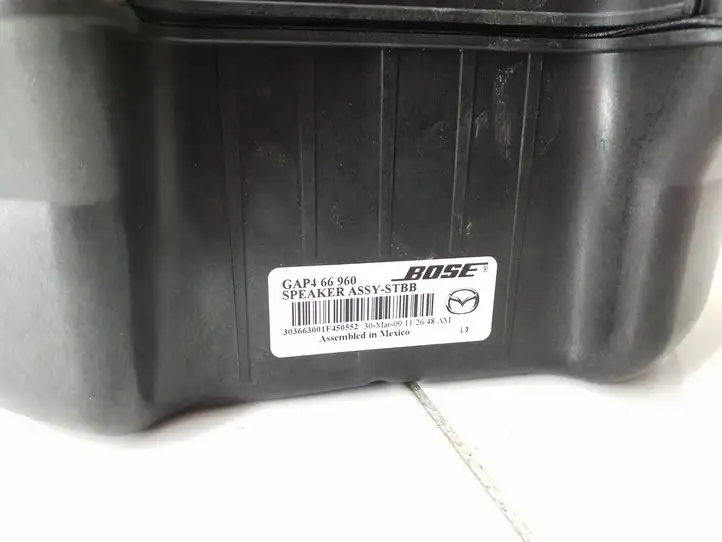 Mazda 6. (2009 - 2012)  GAP466960 Громкоговоритель низкой частоты