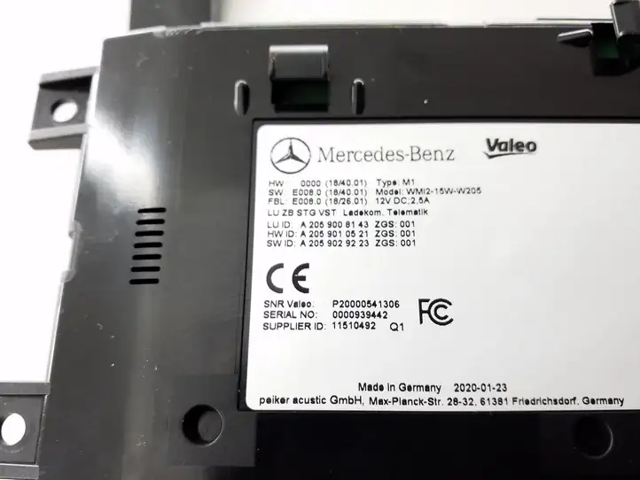 Mercedes-Benz EQC (2018 - ) A2059008143 Модуль беспроводной зарядки — фото 4