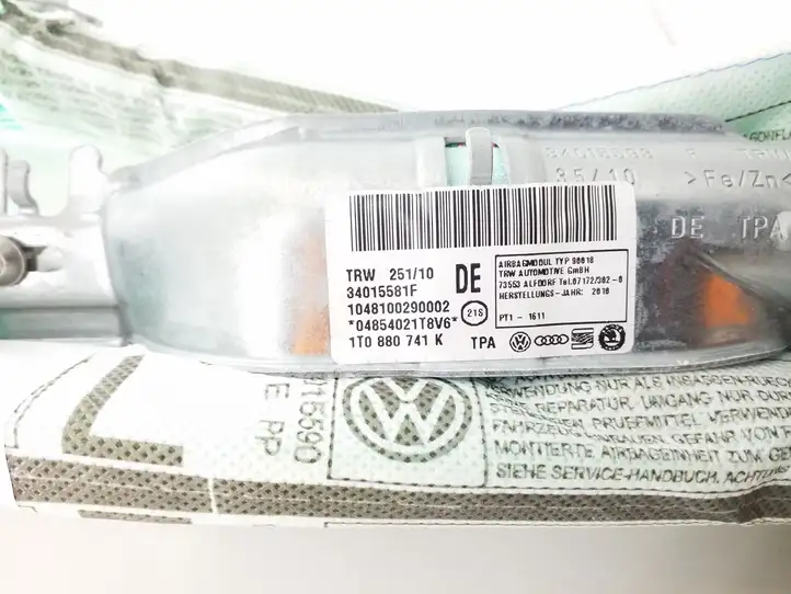 Volkswagen Touran II (2010 - 2016) 1T0880741K Боковая подушка безопасности шторка — фото 3