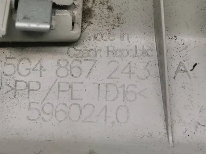 Volkswagen Golf VII (2013 - 2019) 5G4867243a Верхняя обшивка стойки B — фото 2