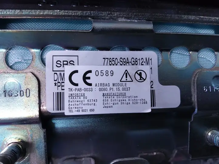 Honda CR-V (2006 - 2009) 77850S9AG812M1 Подушка безопасности пассажира — фото 9