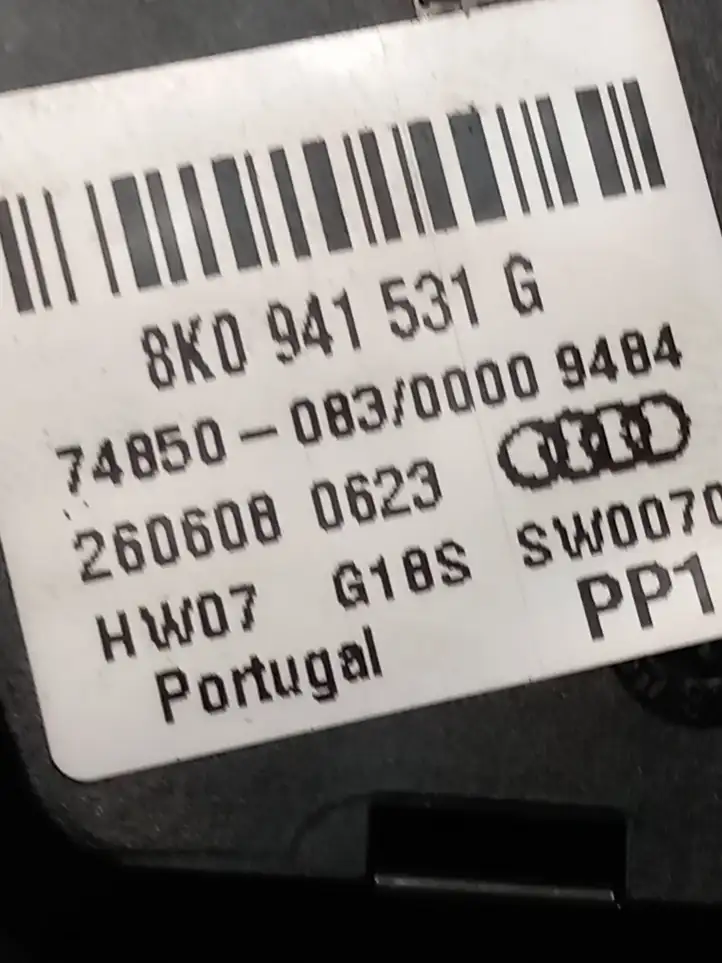 Audi A4 S4 B8 8K (2007 - 2011) 8K0941531G Включатель фонарей — фото 3