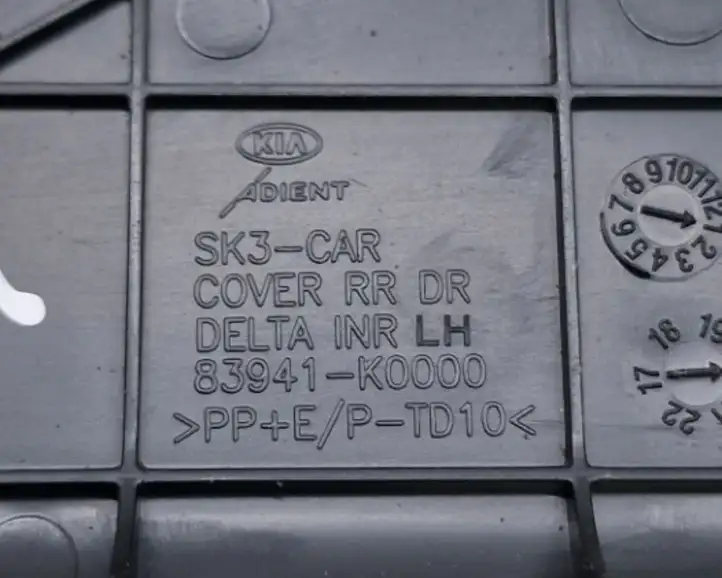 Kia Soul (2019 - ) 83941K0000 Накладка стекла задней двери — фото 7