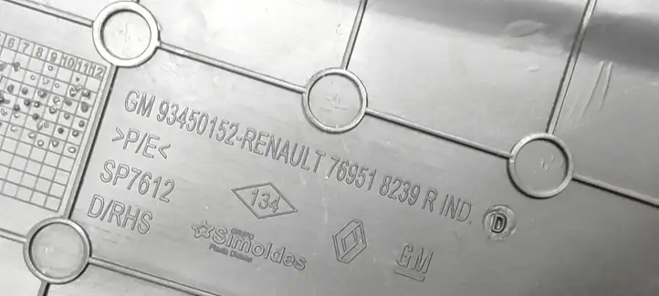 Renault Trafic III (X82) (2014 - ) 769518239R Внутренняя отделка переднего порога — фото 3