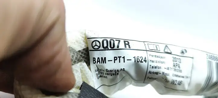 Mercedes-Benz B-class W246 (2011 - 2014)  BAMPT11624 Боковая подушка безопастности( (крыша)