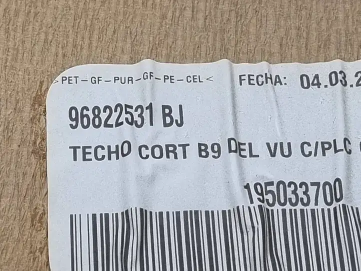 Citroen Berlingo (2012 - 2015) 96822531BJ Потолочная обшивка — фото 4