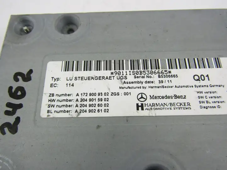 Mercedes-Benz C W204 (2007 - 2014)   Блок управления навигации (GPS)