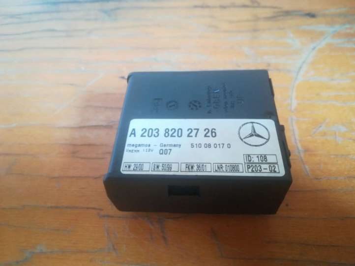 A2038202726 Mercedes-Benz C W203 Signalizacijos valdymo blokas