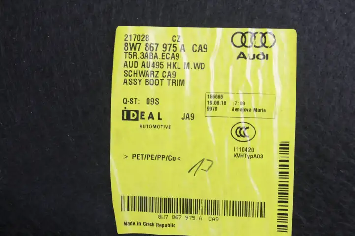Audi A5 (2016 - ) 8W7867975A Задняя боковая обшивка салона — фото 8