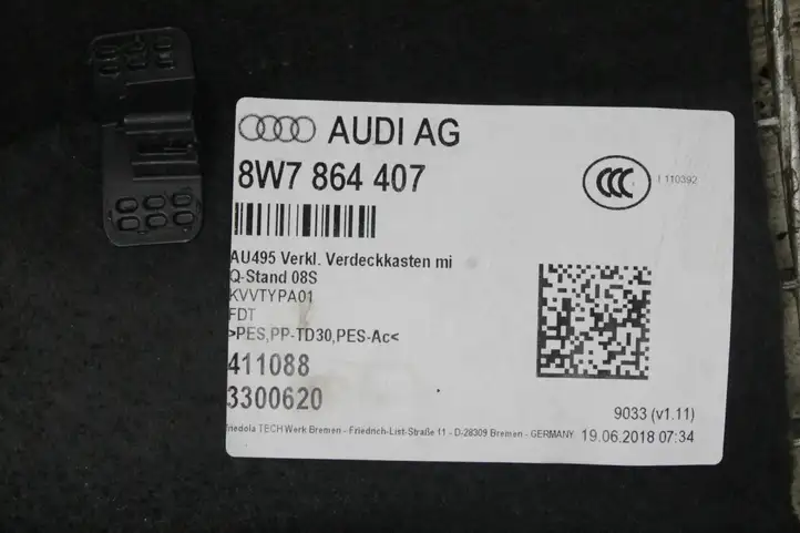 Audi A5 (2016 - ) 8W7864407 Задняя боковая обшивка салона — фото 2