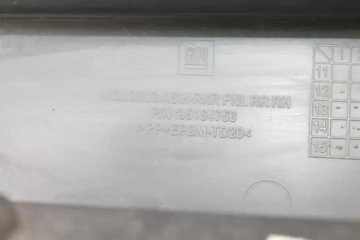 Opel Mokka (2012 - 2016)  95164756 Отделка заднего порога кузова