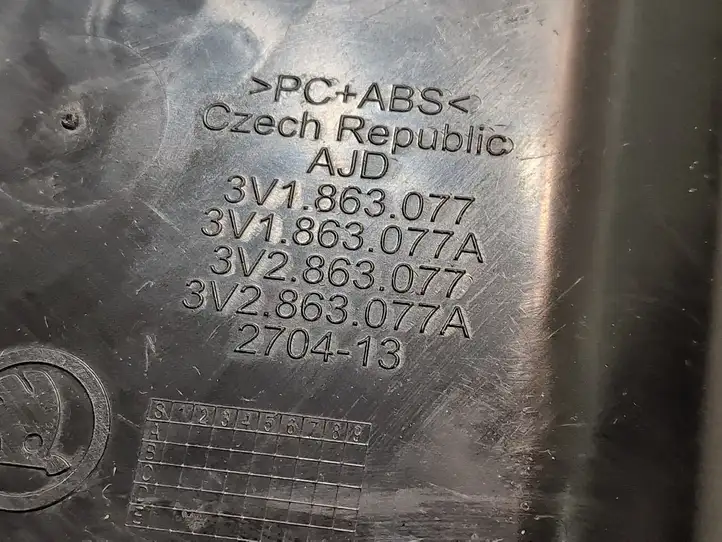Skoda Superb B8 (3V) (2015 - 2023) 3V1863077 Пепельница — фото 4