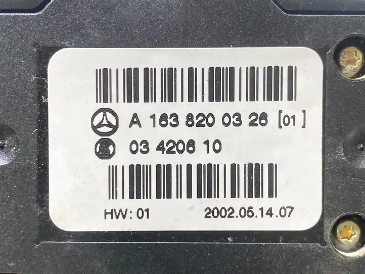Mercedes-Benz ML W163 (1997 - 2005) A1638200326 Блок кнопок стеклоподъемников — фото 3