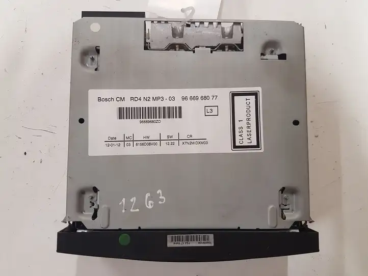 Citroen C5 (2008 - 2017)  9666968077 Радио/ проигрыватель CD/DVD / навигация