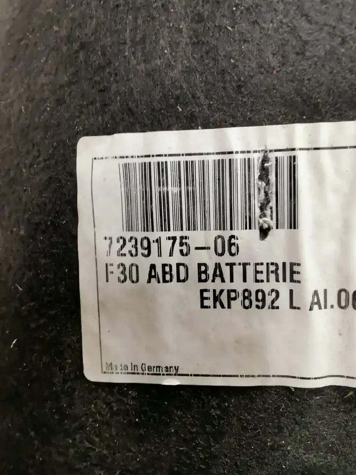 BMW 3 F30 F35 F31 (2012 - 2018) 7239175 Боковая обшивка багажника — фото 3