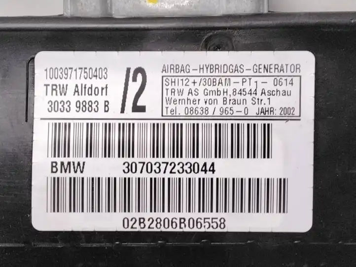 BMW X5 E53 (1999 - 2006) 307037233044 Подушка безопасности двери — фото 3