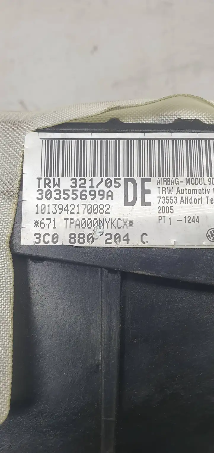 Volkswagen PASSAT B6 (2005 - 2010) 3C0880204C Подушка безопасности пассажира — фото 4