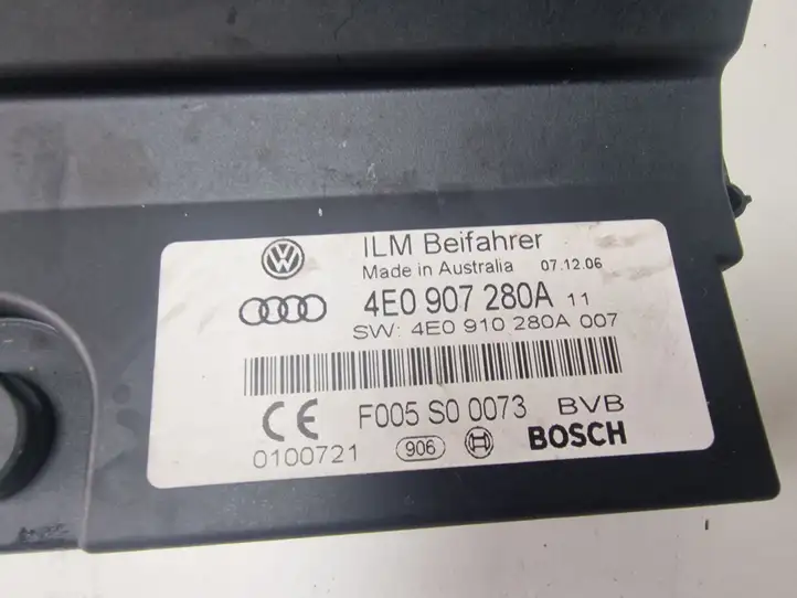Audi A8 S8 D3 4E (2005 - 2007) 4E0907280A Прочие блоки управления — фото 3