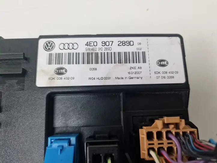 Audi A8 S8 D3 4E (2005 - 2007) 4E0907289D Модуль комфорта — фото 2