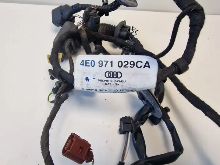 Audi A8 S8 D3 4E (2005 - 2007) 4E0971029CA Проводка передней двери — фото 2